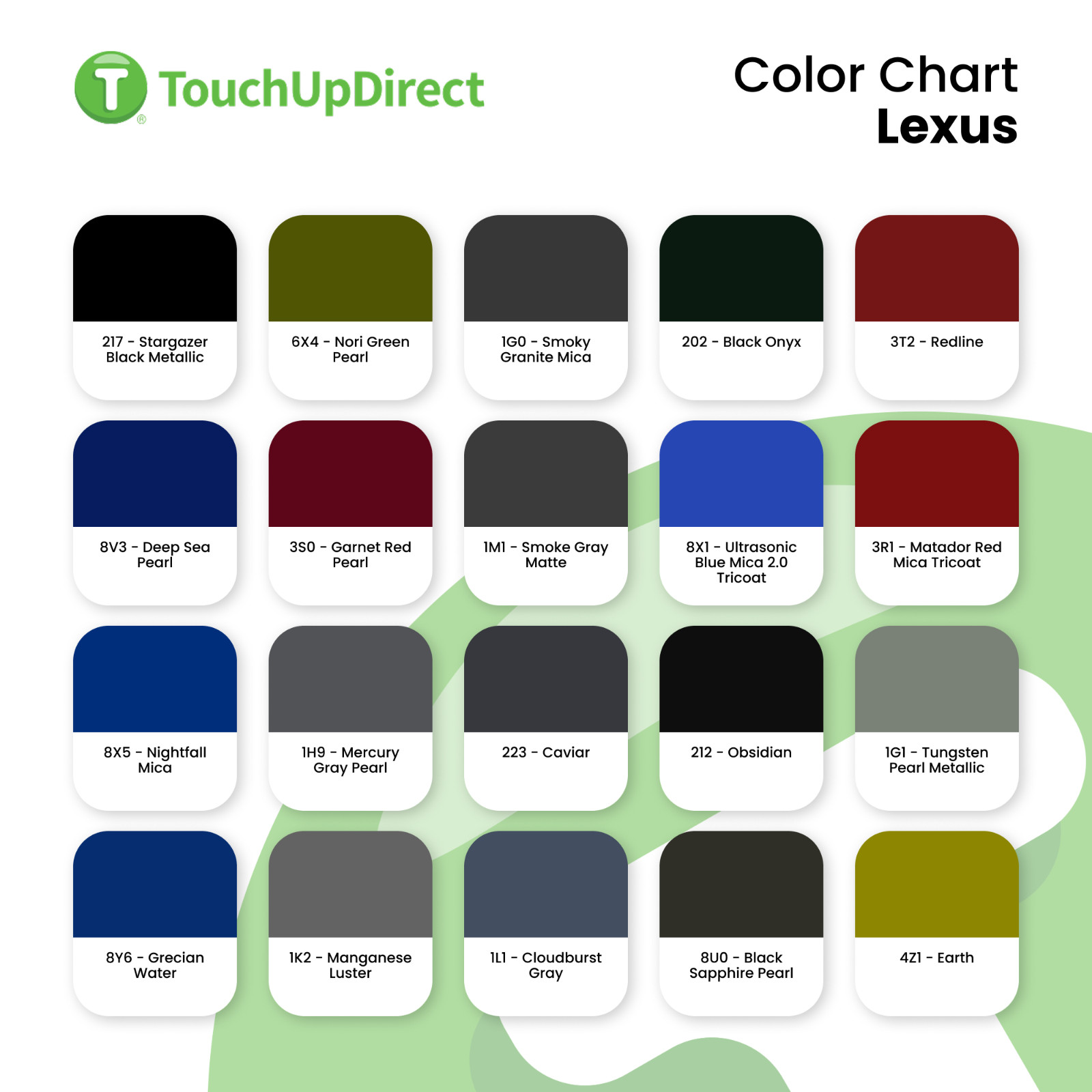 Lexus Touch Up Paint by TouchUpDirect – Brush or Spray Paint – Choose Your Color