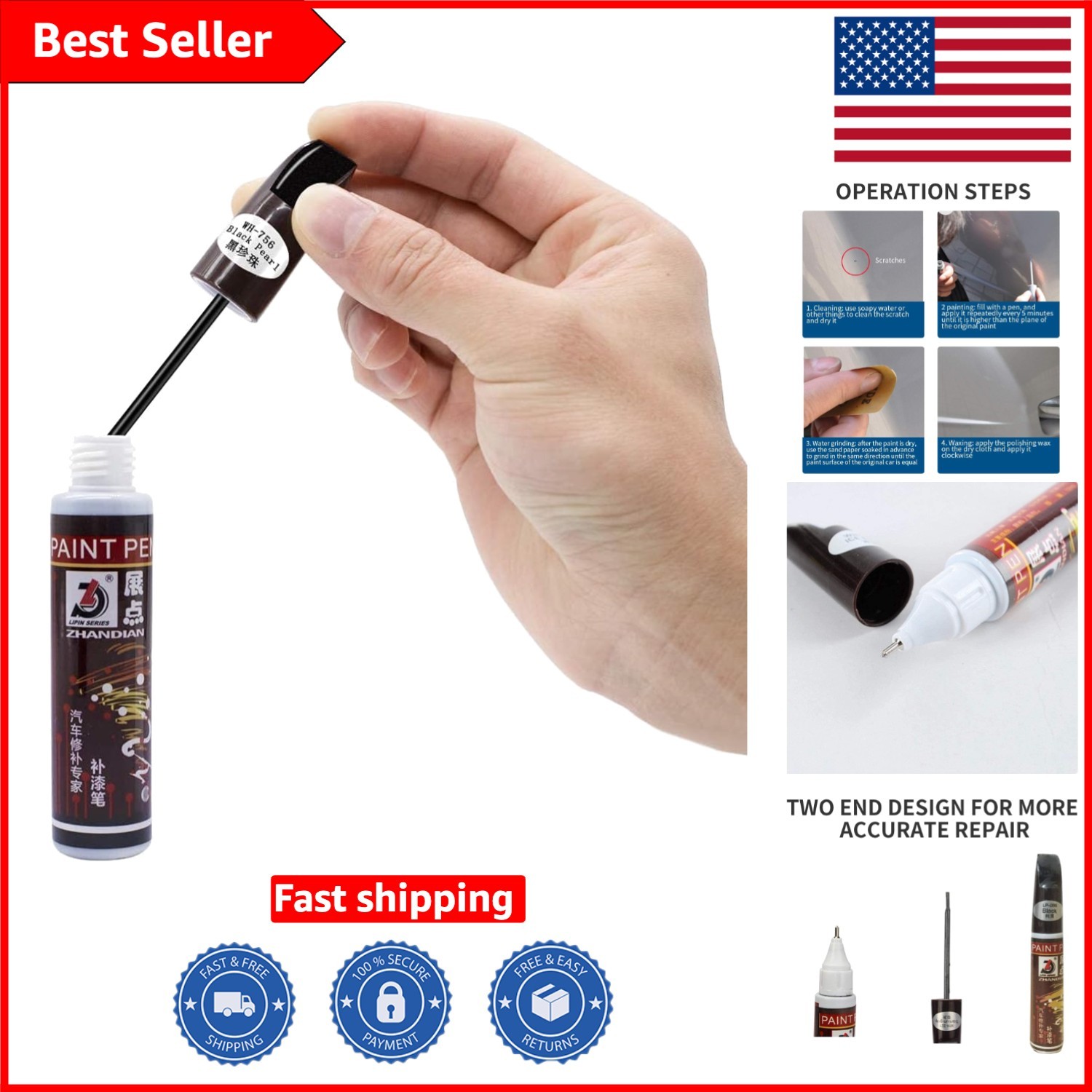 Multi-Color Car Scratch Repair Pen – Accurate Color Matching & Easy Application