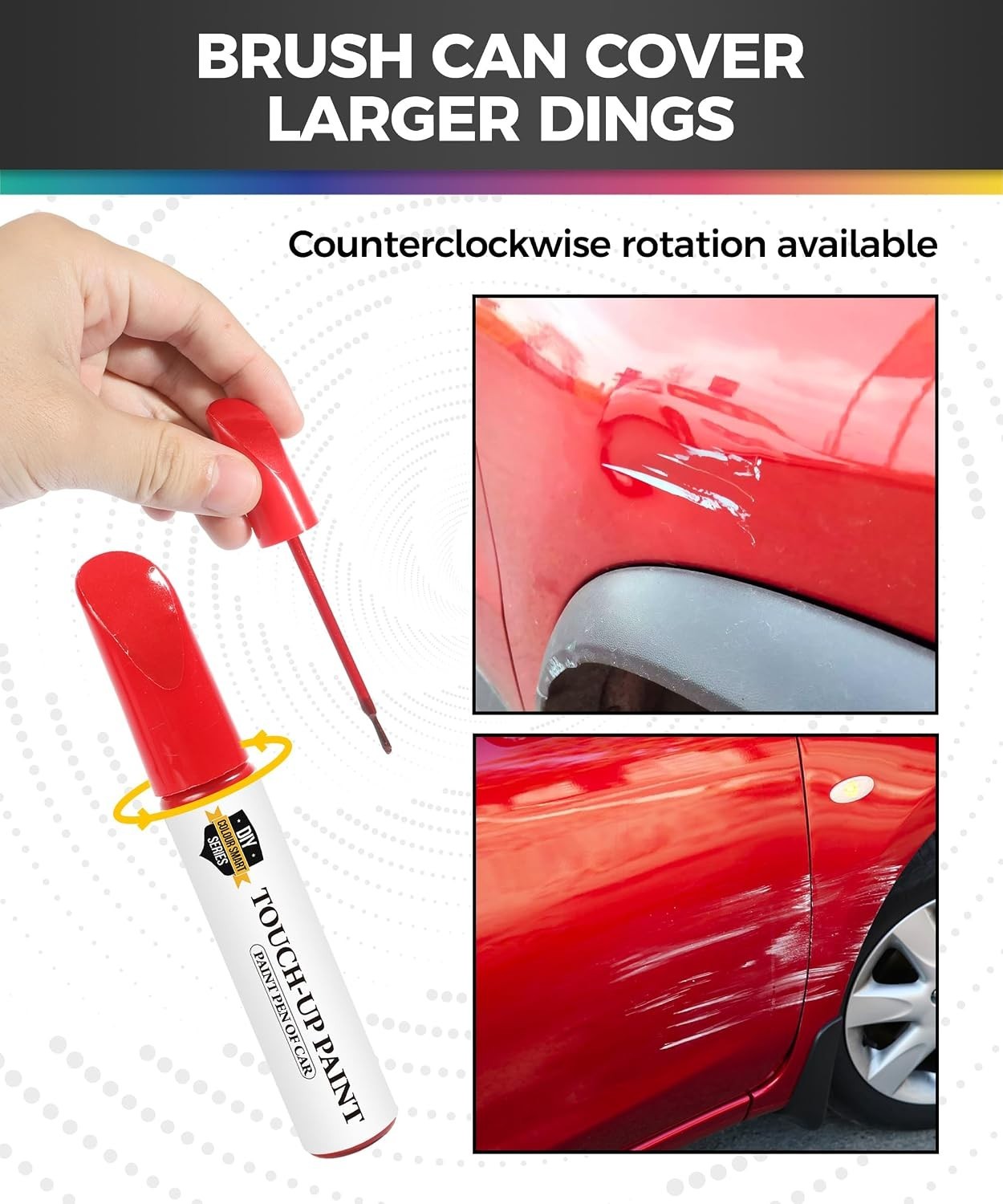 Quick-Dry Glossy Red Touch Up Paint Pen for Effective Car Scratch Repairs