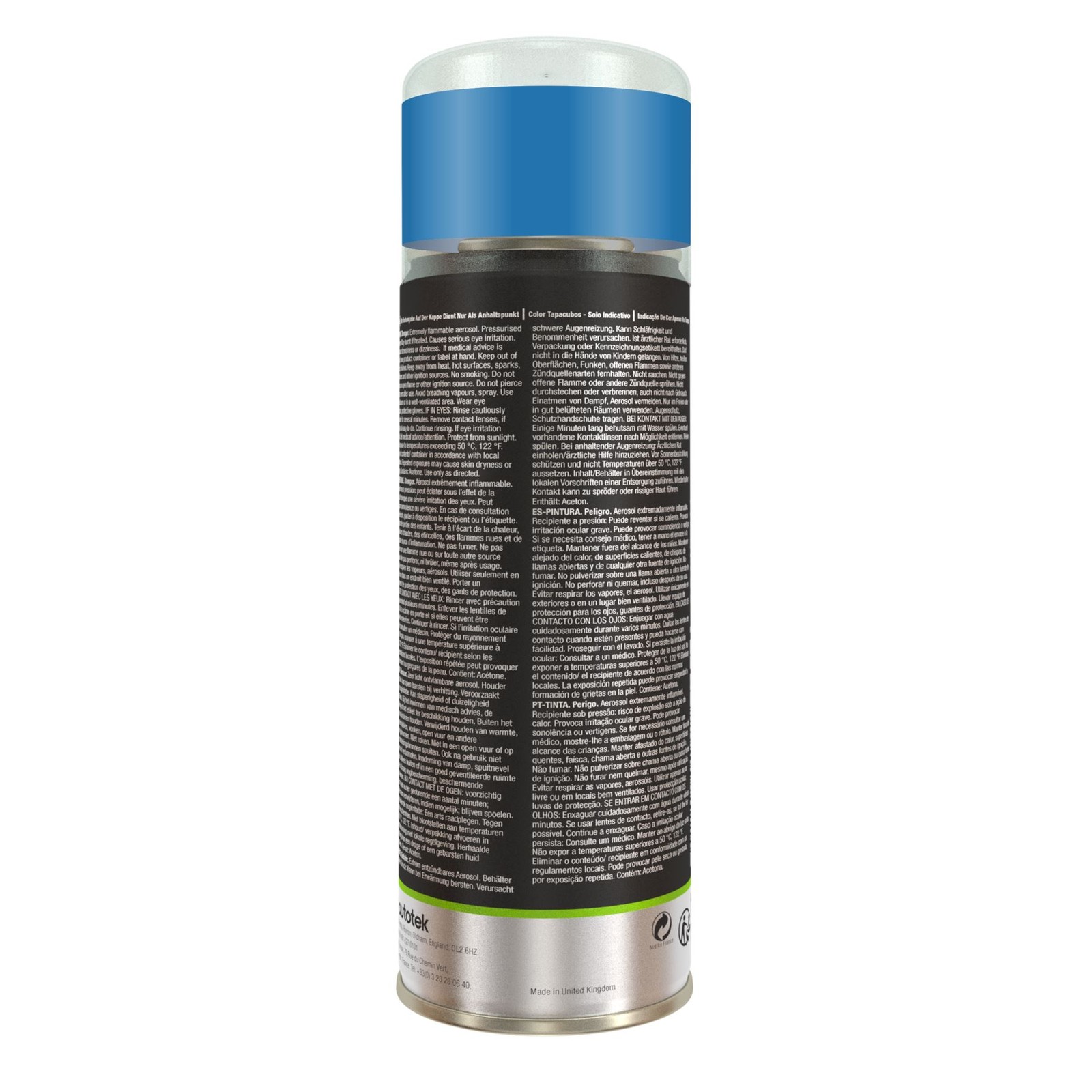 Autotek Quick Drying High Coverage Aerosol Spray Paint Ford Vision Blue 10.14oz