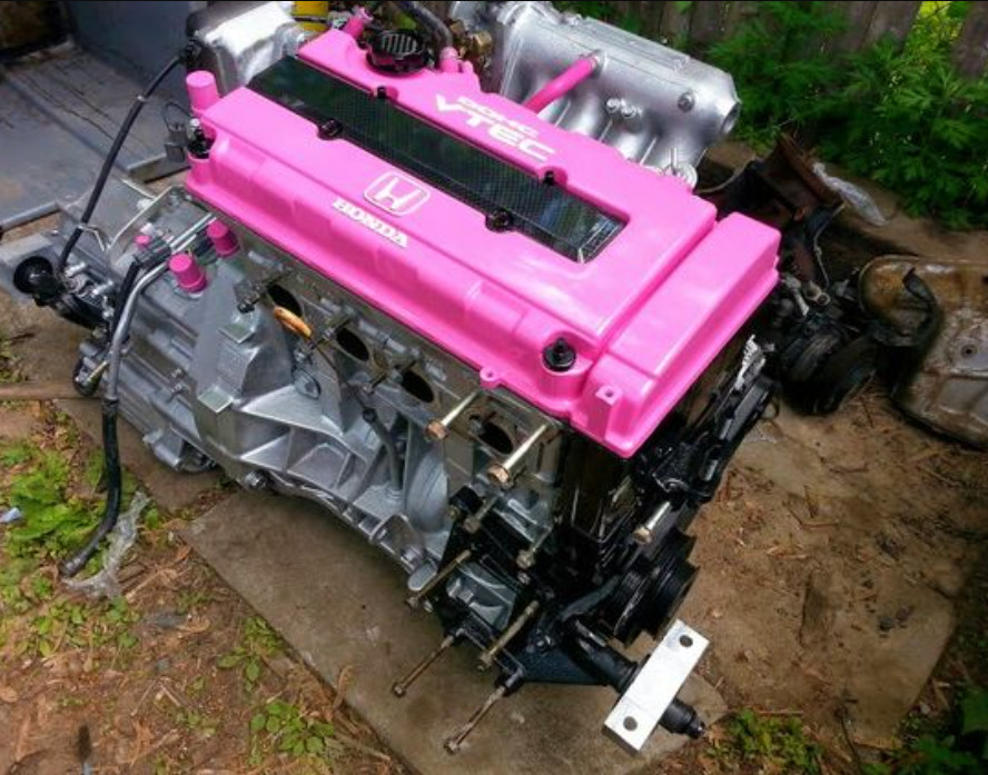 6PK Pink Spray Paint Wheels Rim Valve Cover Engine Caliper High Heat Coating