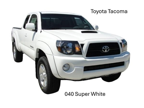 040 SUPER WHITE TOYOTA – GALLON BASECOAT PAINT! MIXES 2 TO 1