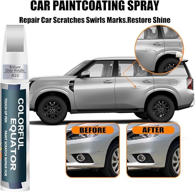K23 Brilliant Silver Metallic Touch Up Paint for Nissan