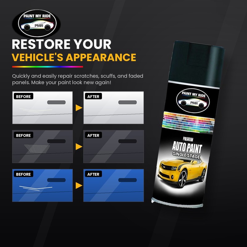 OE Match Single Stage Direct Gloss Aerosol for 2005-2010 Mercedes Pure Black 901