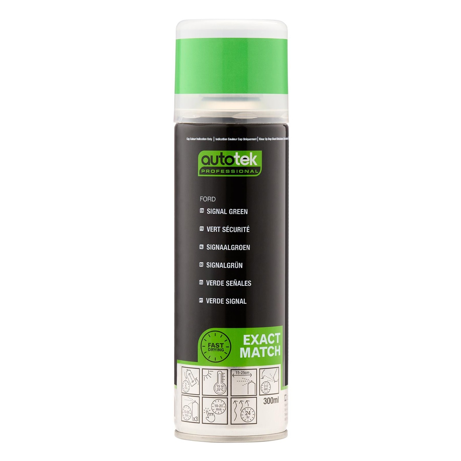 Autotek Quick Drying High Coverage Aerosol Spray Paint Ford Signal Green 10.14oz