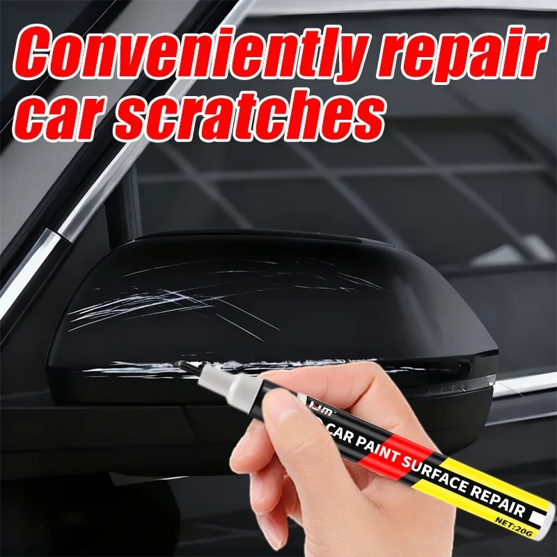 New Car Scratch Repair Paint Pen 20g Black White Touch Up DIY Fix Kit