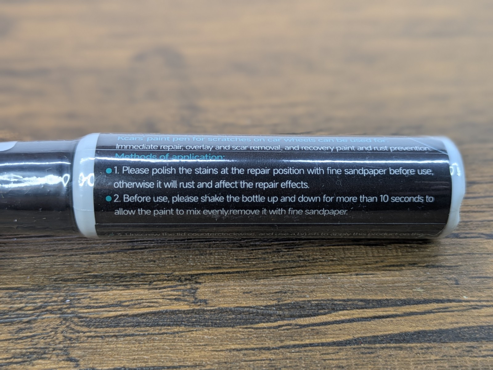 (2 Pack) Matte Black Wheel Rim Touch Up Paint Pen 12ml