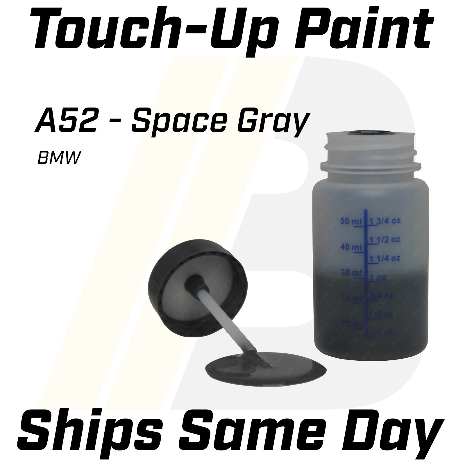A52 Space Gray – 1 Oz Touch Up Paint Kit w/ Brush for BMW Car SUV Sedan