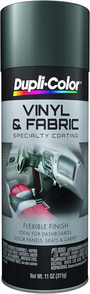 Dupli-Color Vinyl & Fabric Spray 11 oz. Aerosol Spray Paint – Charcoal Gray