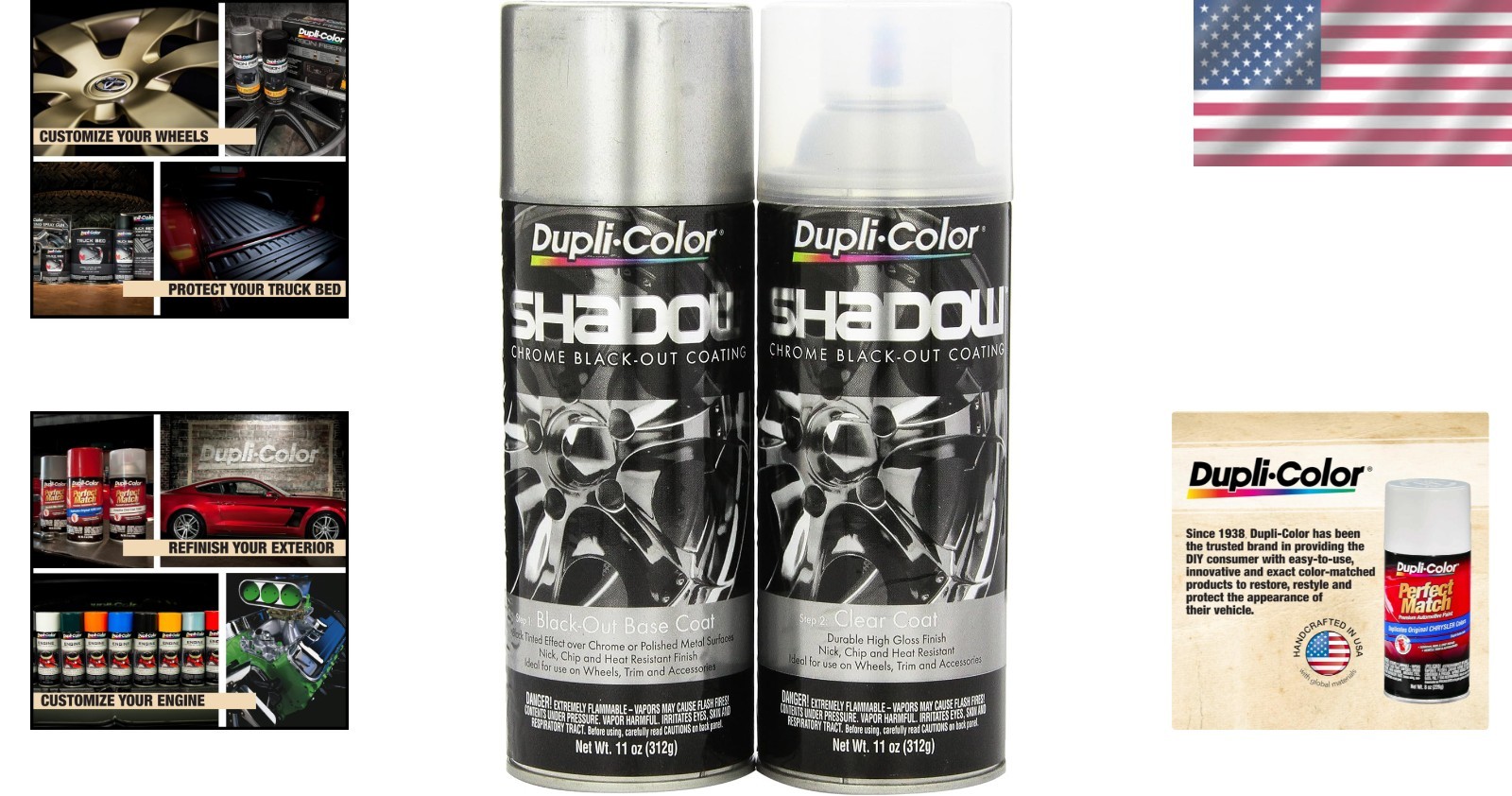 Shadow Chrome Black-Out Coating Spray Paint Kit