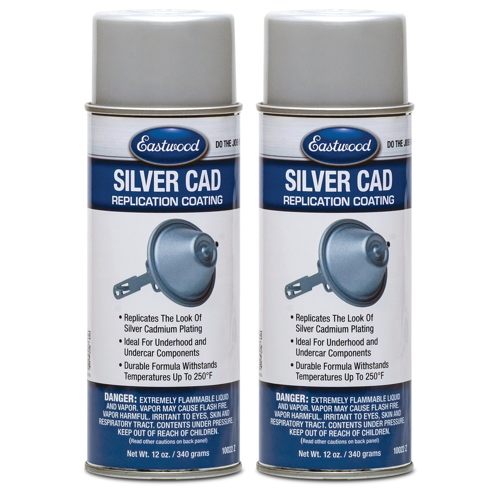Eastwood Silver Cad Replicate Cadmium Plating Aerosol Spray Paint 12 oz. 2 Pack