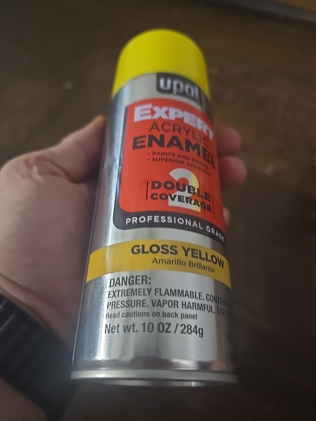 2x UPOL PREMIUM GLOSS YELLOW SPRAY PAINT UP2707 EXPERT ACRYLIC ENAMEL 10oz