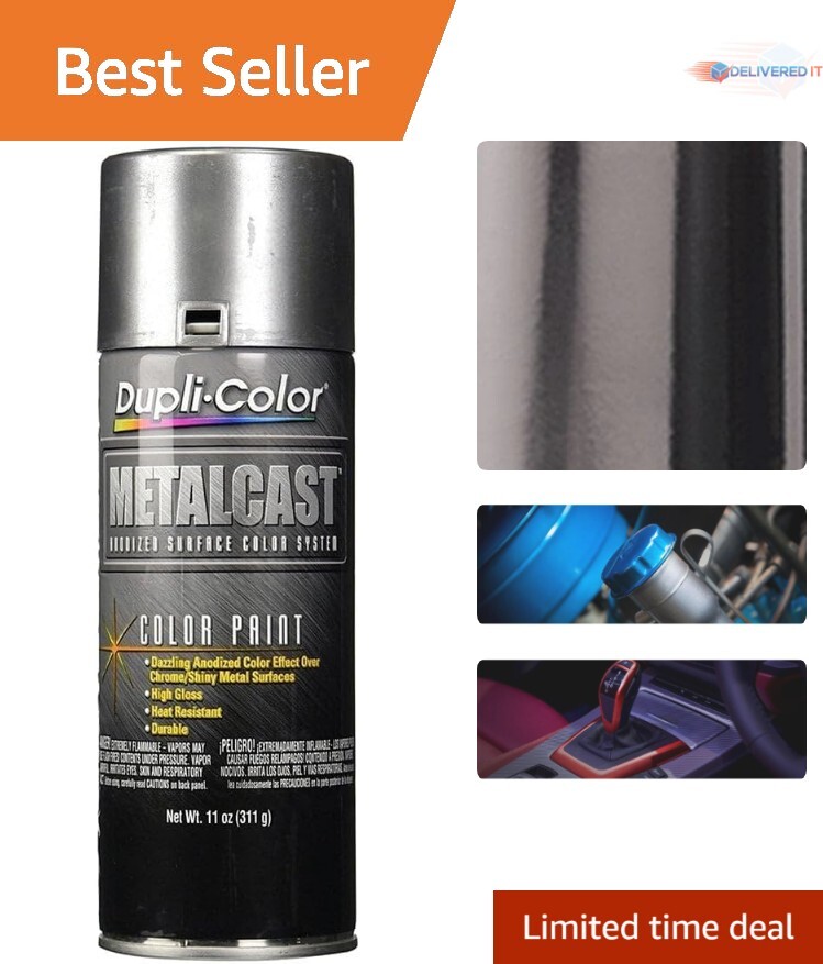 All-in-One 11 oz Black Smoke Anodized Spray Paint for Interior/Exterior Auto Use