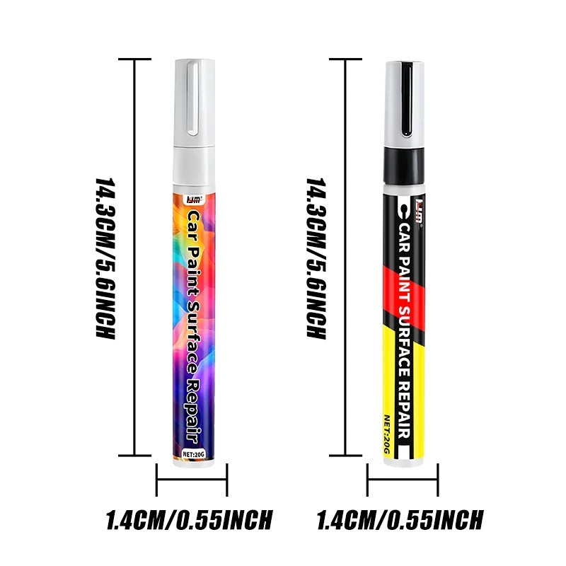 New Car Scratch Repair Paint Pen 20g Black White Touch Up DIY Fix Kit