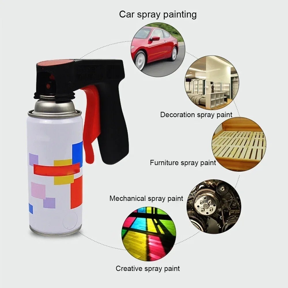 Universal Spray Can Gun Trigger Handle Pistol Grip for Aerosol Paint Cans UK