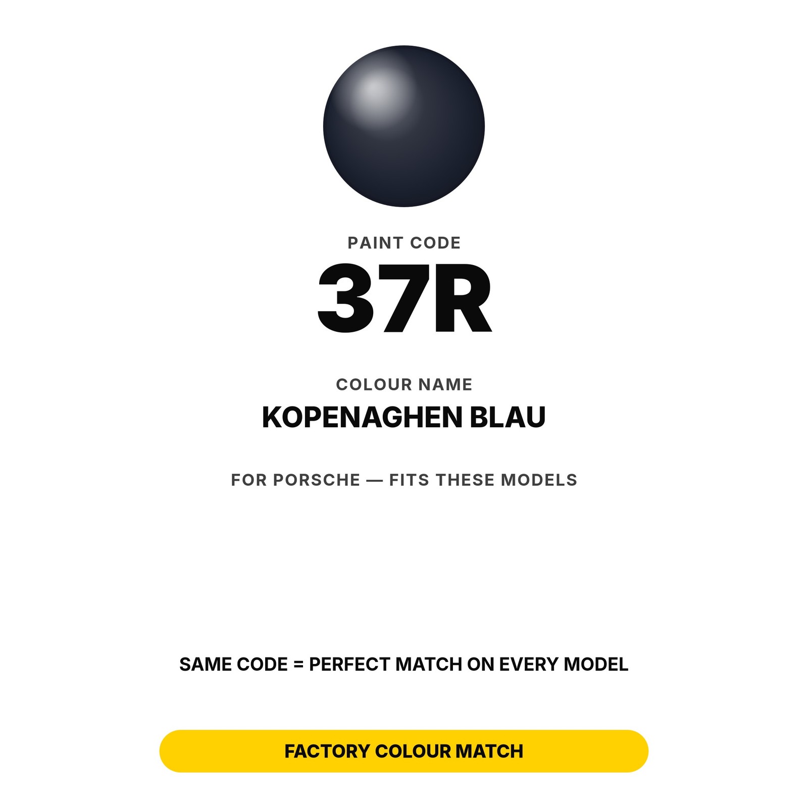 Touch Up Paint For Porsche 37R Kopenaghen Blau Set Panel Touch Up Paint Kit