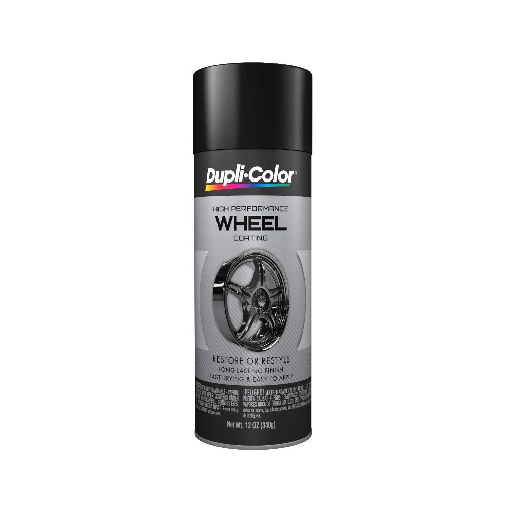 Dupli-Color HWP108 High Performance Wheel Paint – Gloss Black – 12 oz Aerosol…
