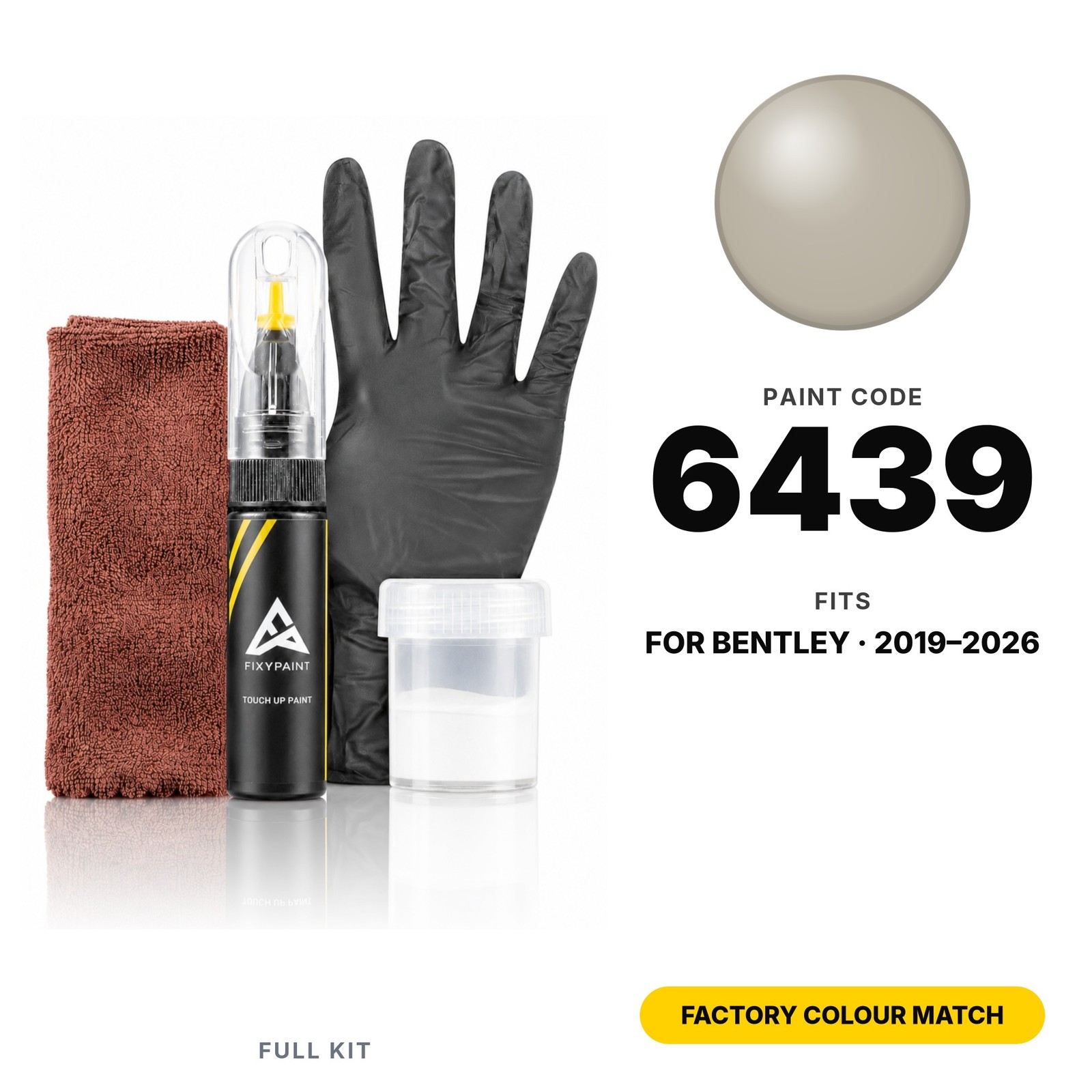 Touch Up Paint For Bentley 6439 Full Kit Factory Colour Match