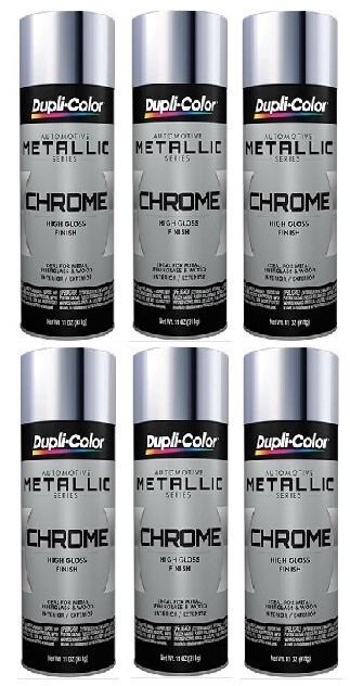 Dupli-Color CS101 High Gloss Metallic Chrome Automotive Spray Paint (6 pack)