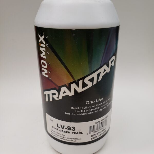 Transtar LV93 Fine Green Pearl – No Mix Automotive Paint Toner – 1 Liter