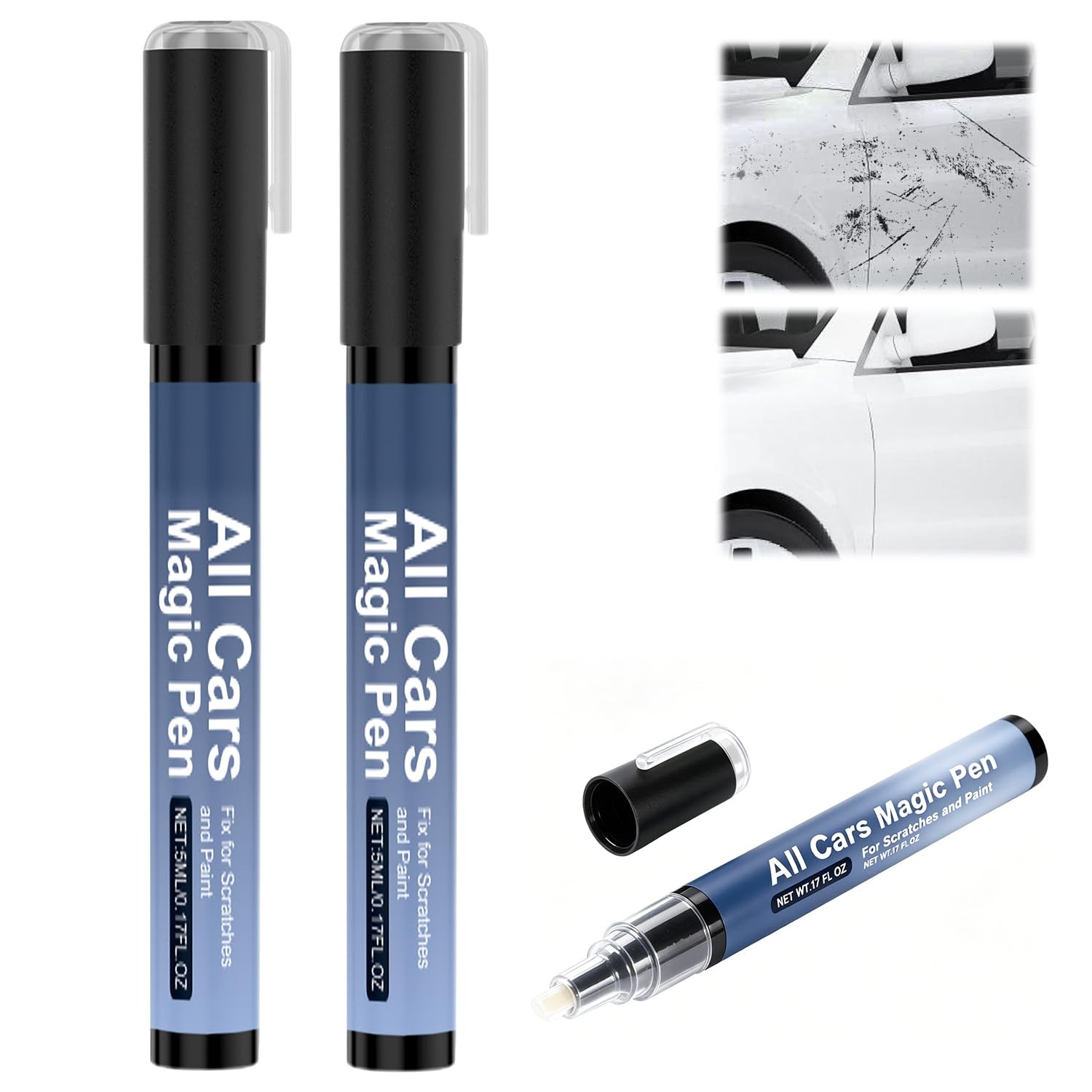 Car Scratch Pen, 2026 New Paint Repair 0.5 Ounce (Pack of 2), 2PCS