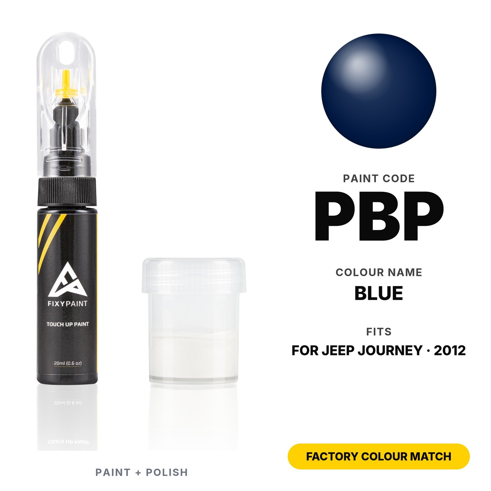 Touch Up Paint For Jeep Journey PBP Blue Set Chip and Scratch Fix Kit