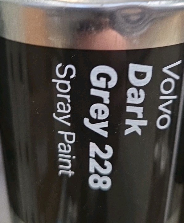 VOLVO DARK GREY 228 SPRAY PAINT 300ML HALFORDS X2