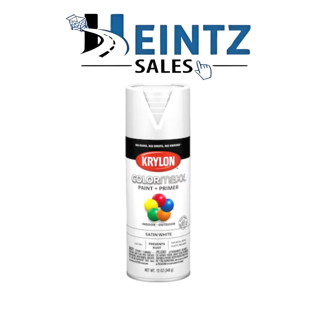 KRYLON 5545 Gloss White Color Maxx Paint + Primer Indoor + Outdoor