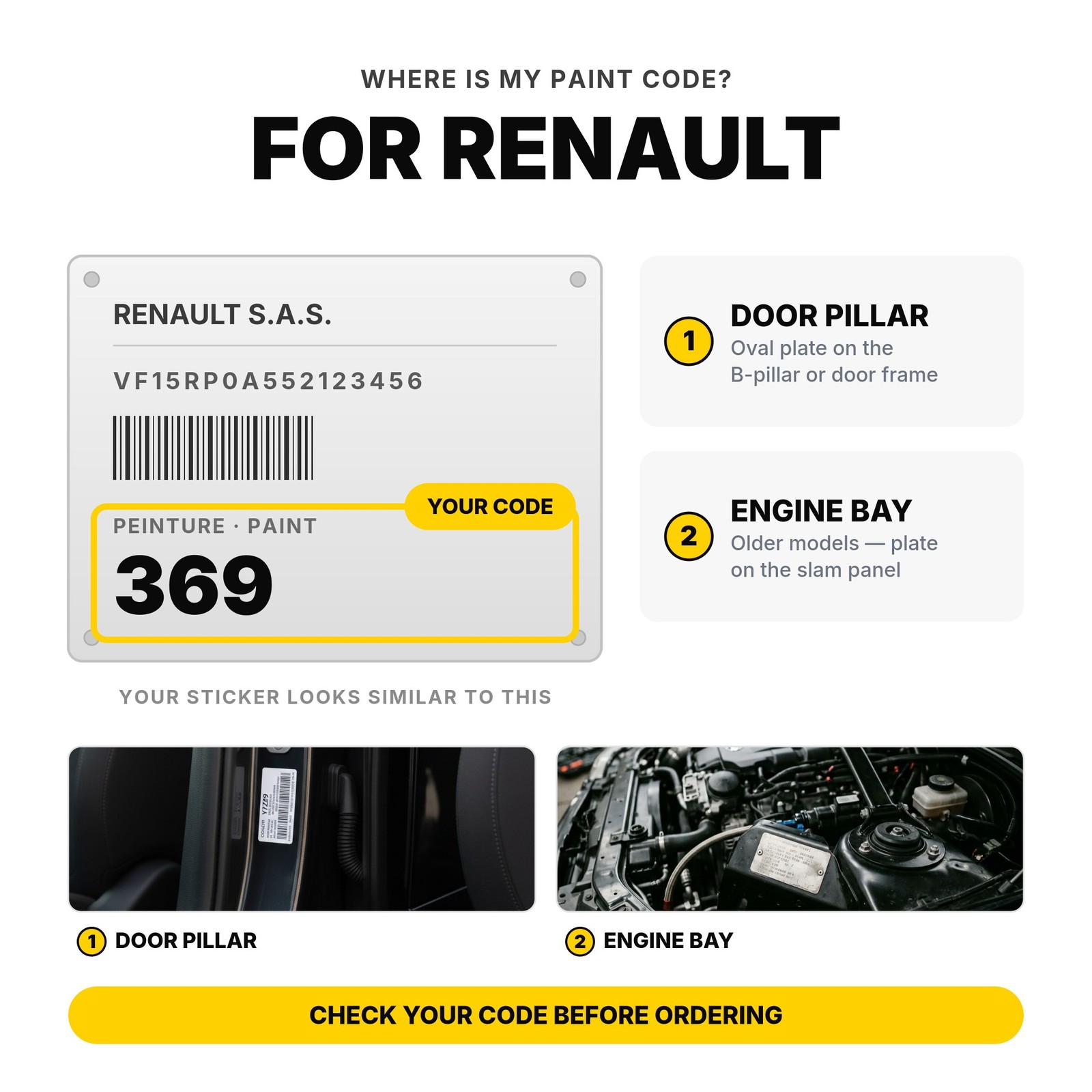 Touch Up Paint For Renault Twingo RPM Blue Pacifique Full Kit Ute Chip Repair