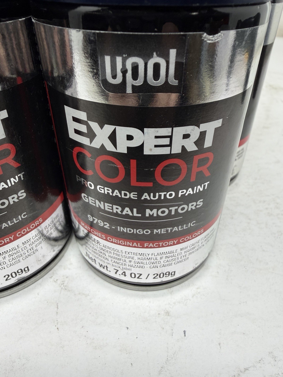 U-POL Expert Spray Paint for GM Indigo Metallic 9792 , upgm703 7.4 Oz 5 pack