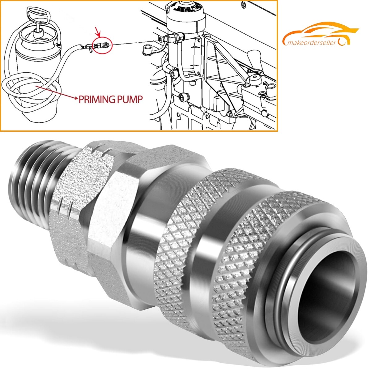 Fuel System Coupler Fitting for Connection to’Compu-Check’ Quick Connect Fitting