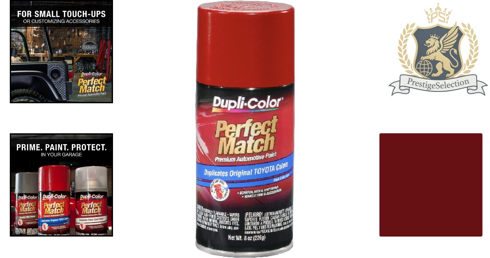 High-Quality 8oz Barcelona Red M Automotive Spray Paint – Fast-Drying & Easy Use