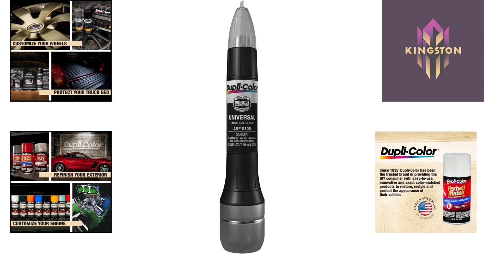 Universal Black Touch-Up Paint Marker – 0.25oz Gloss Finish for Scratch Repair