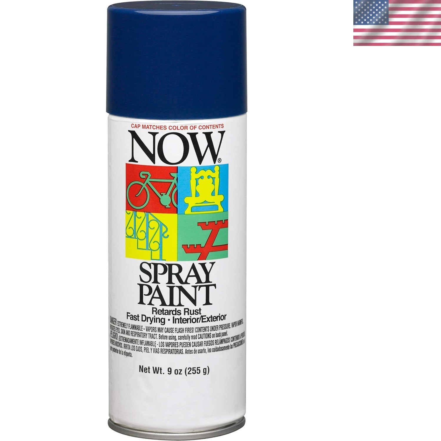 Durable Royal Blue Paint, 9oz – Fade & Rust Resistant for Indoor & Outdoor Use