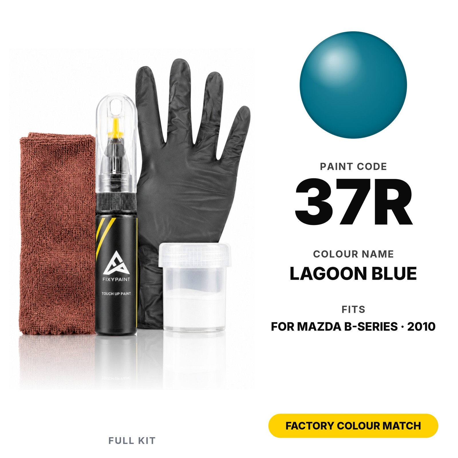 Touch Up Paint For Mazda B-Series 37R Lagoon Blue Full Kit Ute Chip Repair