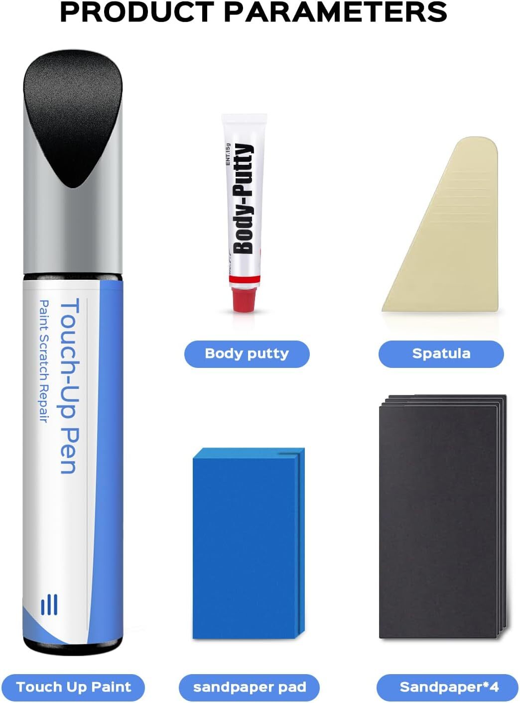 197 9197 Obsidian Black Metallic Mercedes Touch-Up Repair Kit – Exact Match