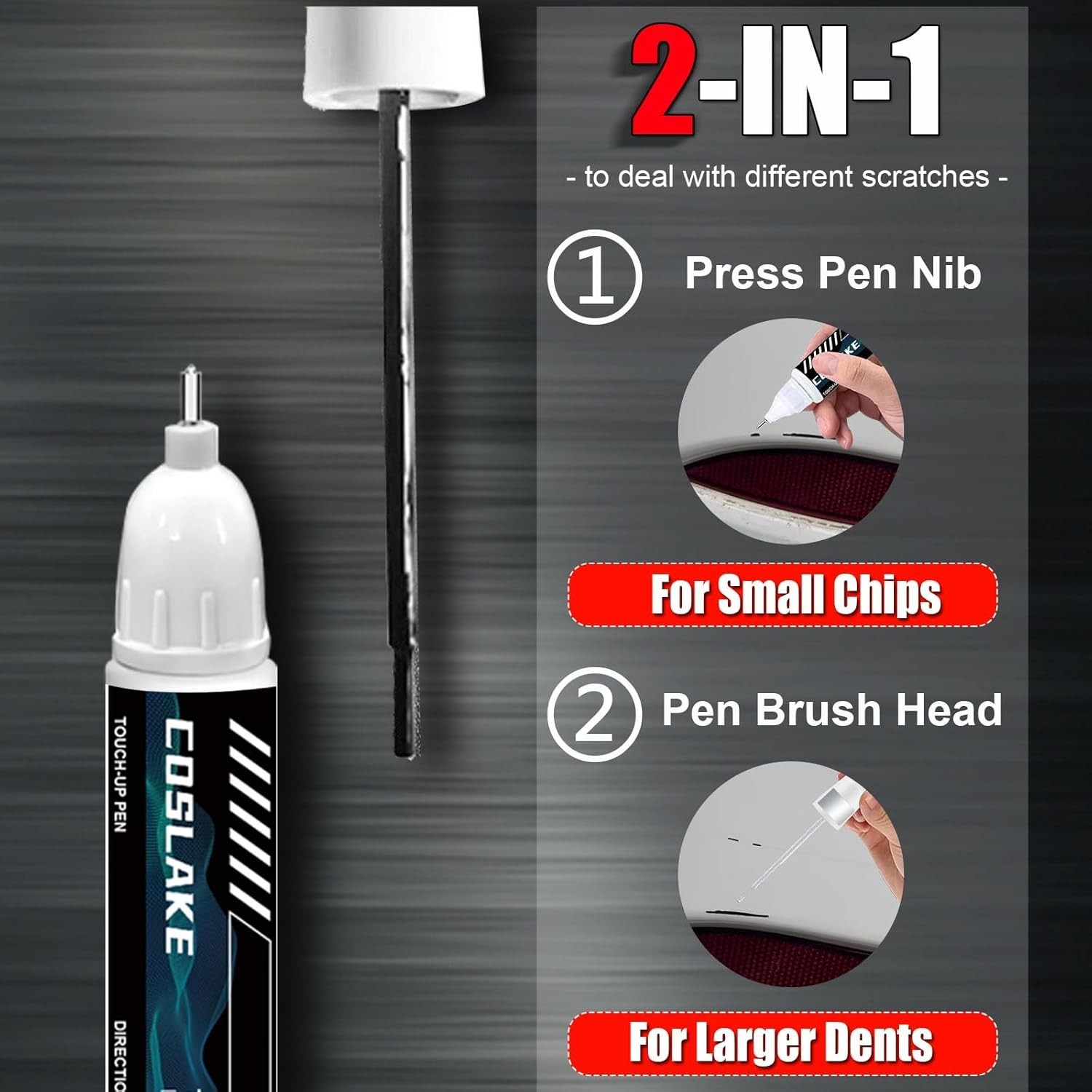 Car Touch Up PaintIce Cap/Super White040Include 2UE/2MQ for , Car Paint Scrat…