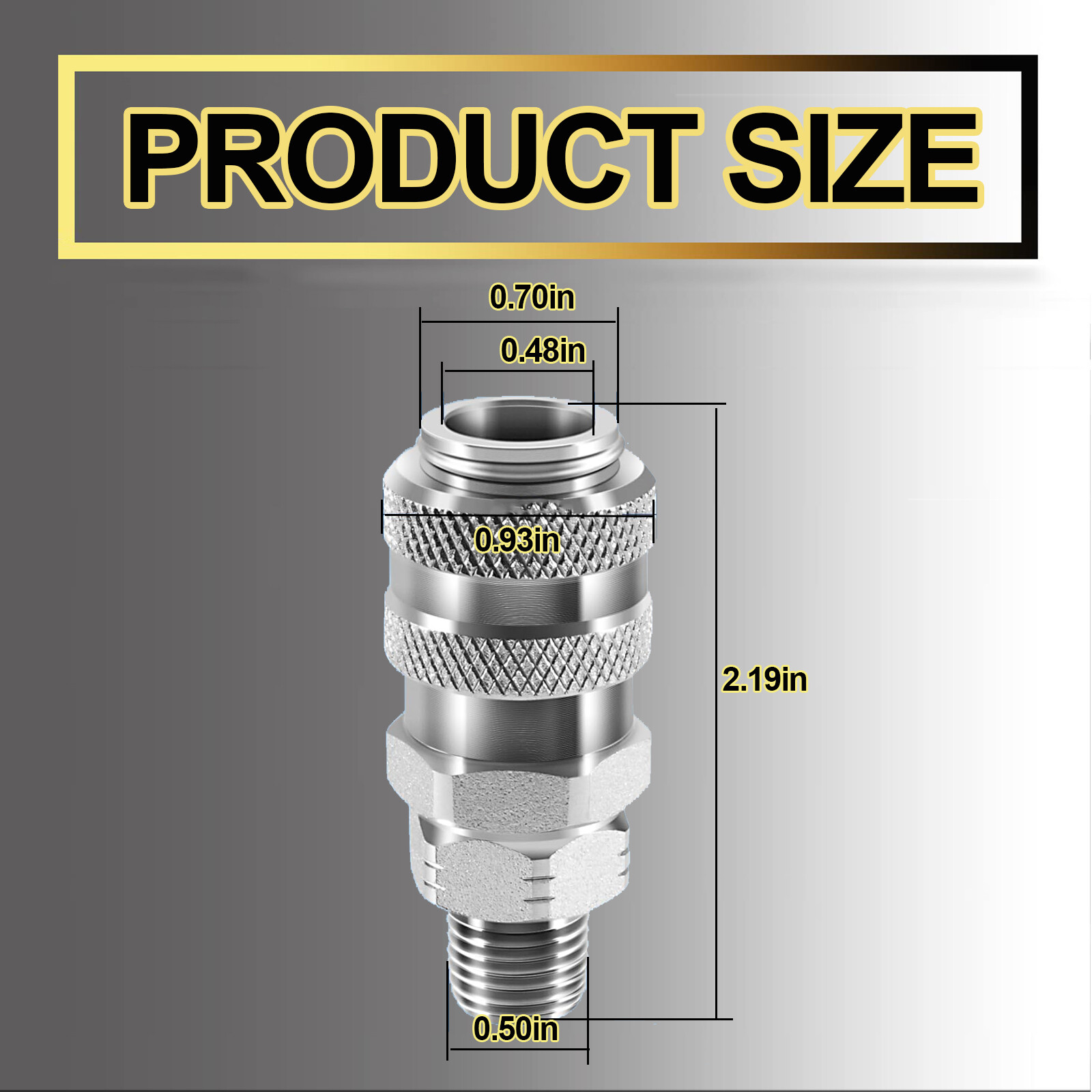 Fuel System Coupler Fitting For Connection to’Compu-Check’ Quick Connect Fitting