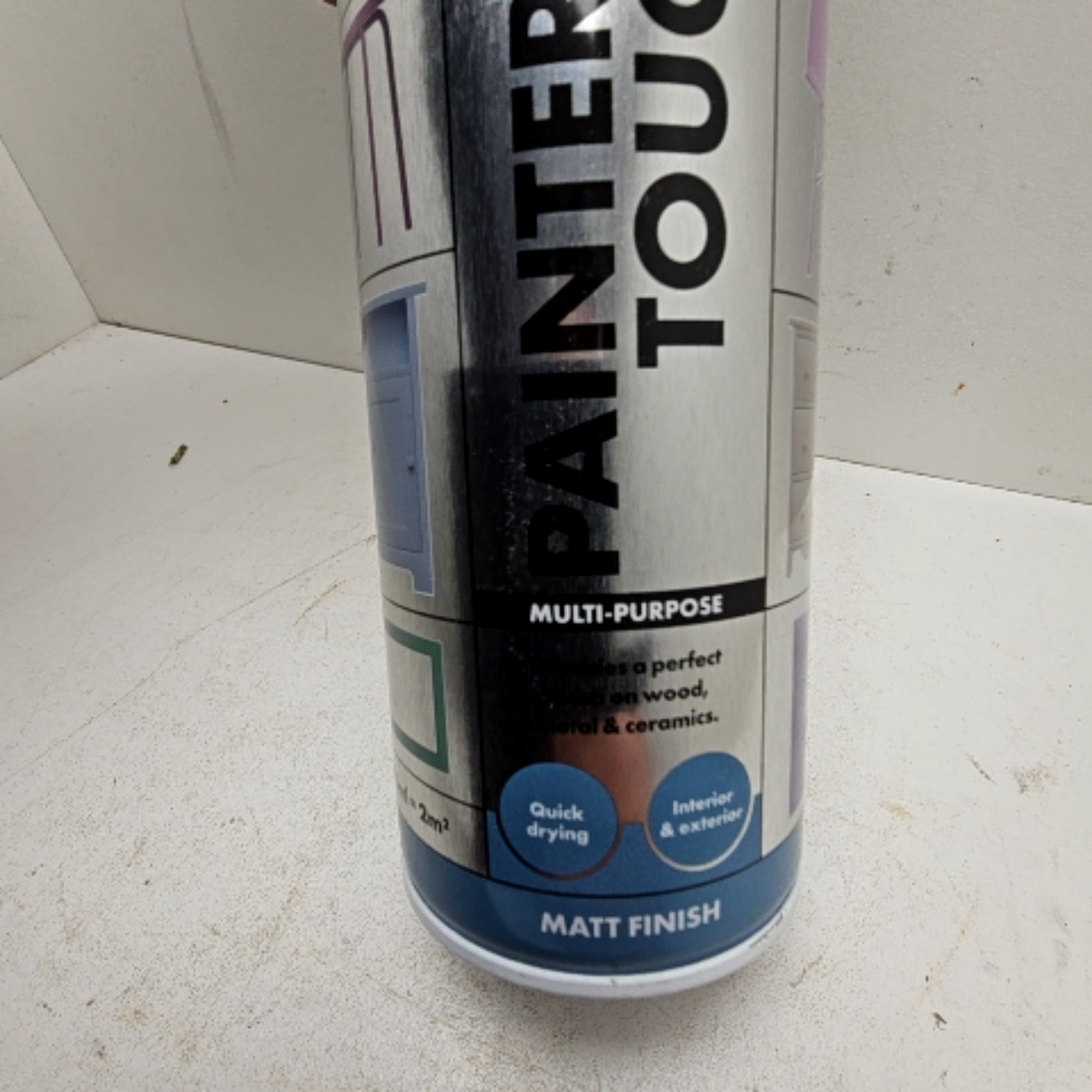 Rust-Oleum Painter’s Touch Multi-Purpose White Matt Spray Paint 400ml ref15