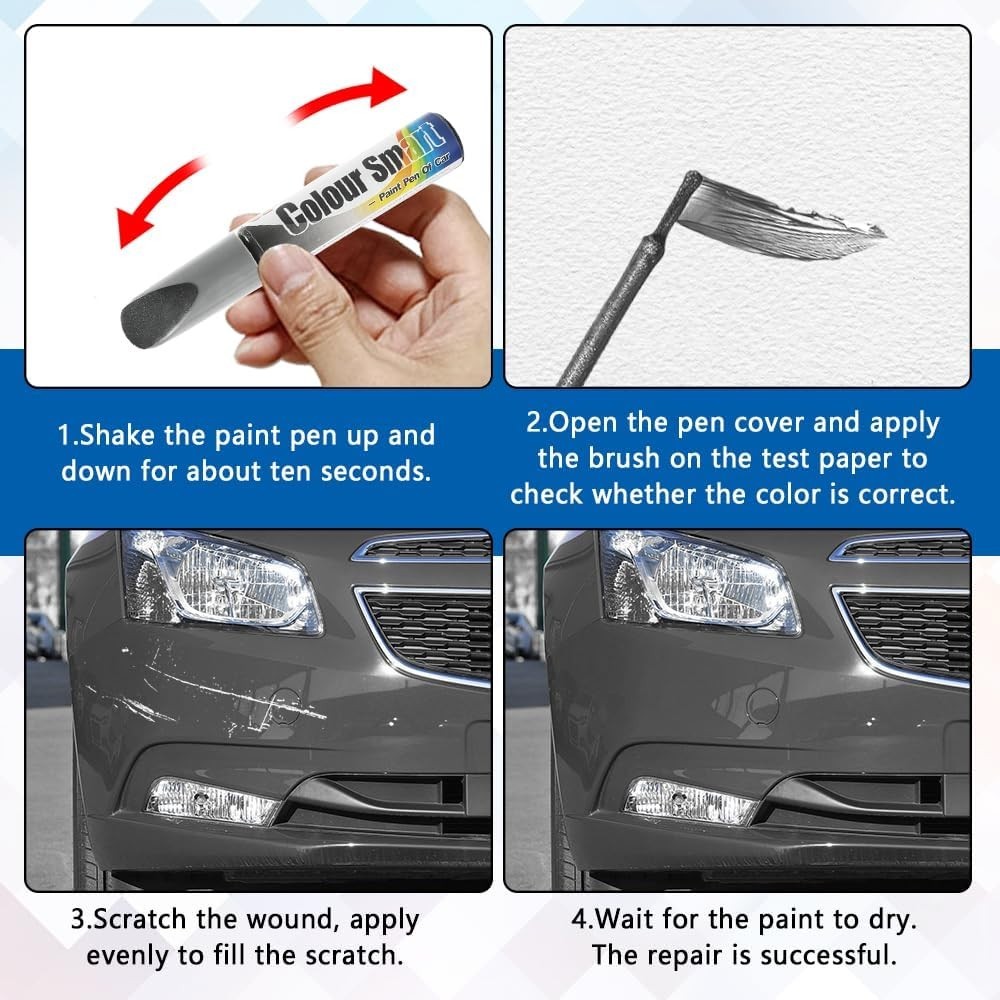 Gray Pearl Touch Up Paint For Cars, Automotive Car Paint Pen Scratch Repair