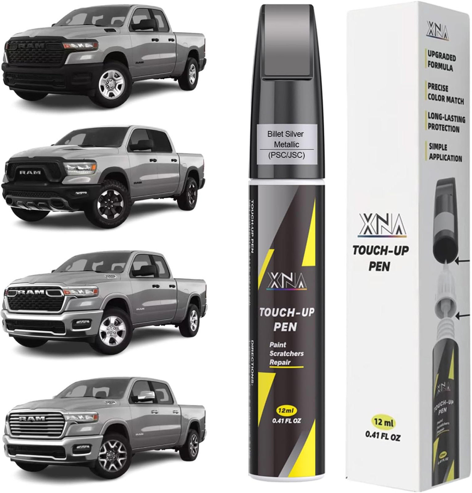 Billet Silver Metallic Touch Up Paint for Dodge Ram 1500 2500 2023 2024 2025