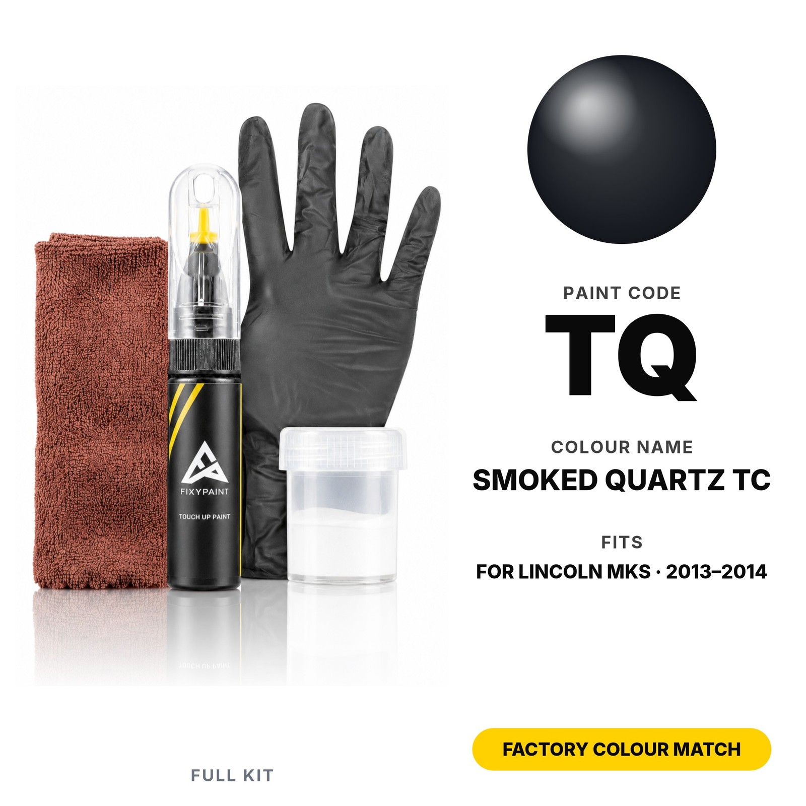 Touch Up Paint For Lincoln MKS TQ Smoked Quartz TC Full Kit Dent Paint Fix