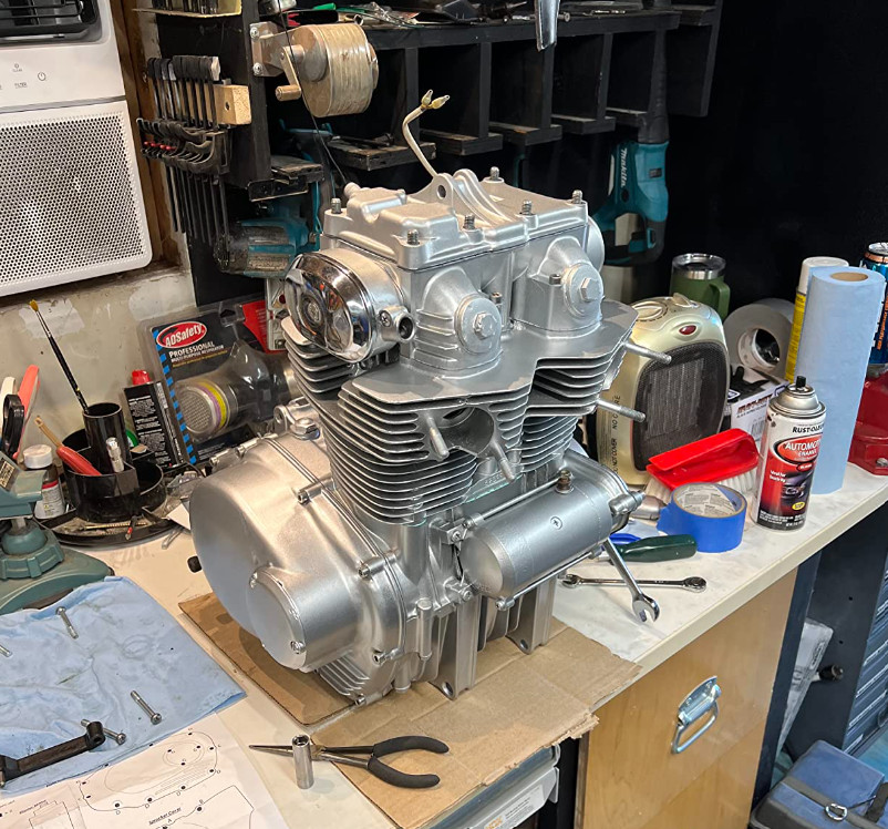 Aluminum Silver Engine Spray Paint Engine High Heat Resistant -Restore Coating