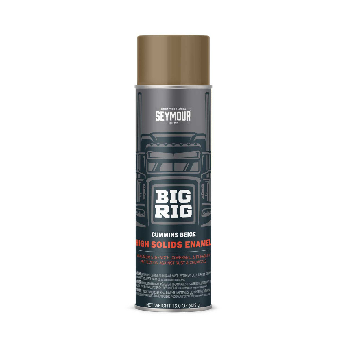 Seymour 20-1647 Big Rig High Solids Enamel Cummins Beige 16 Oz
