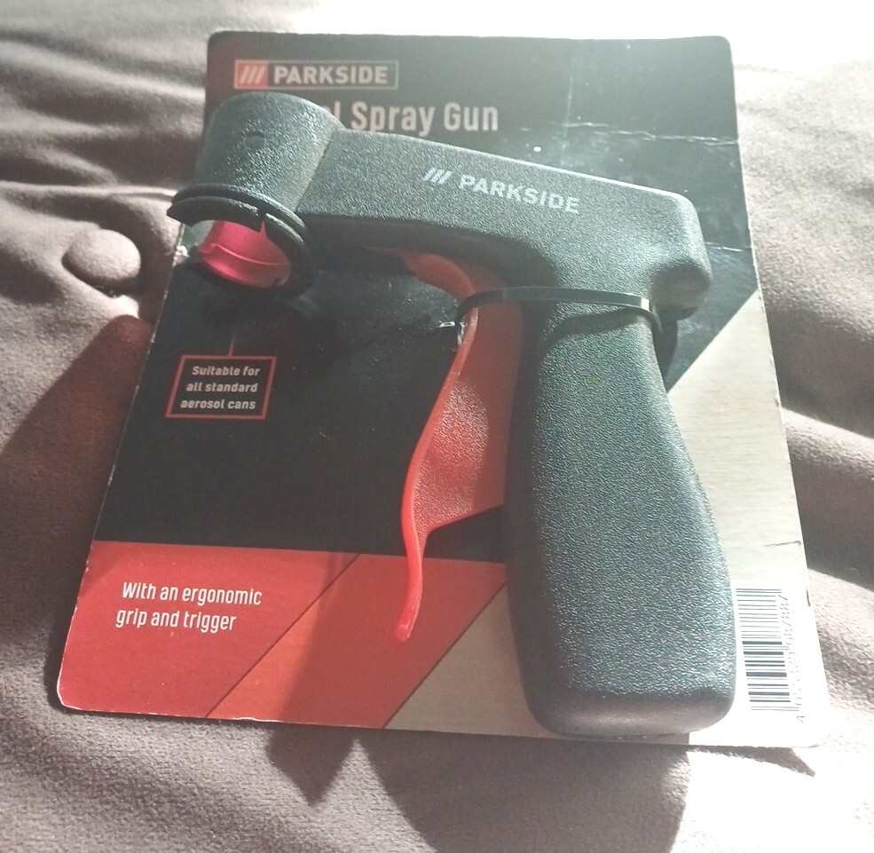 Parkside Aerosol Spray Gun – suitable for all standard aerosol cans Free Post