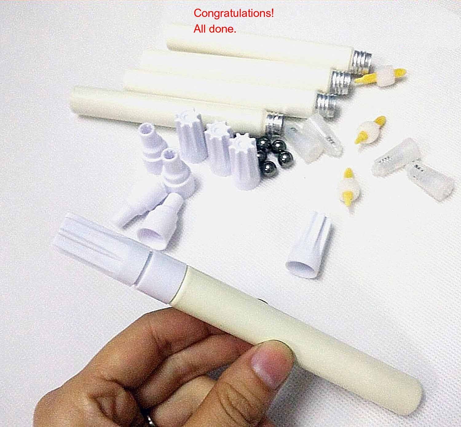 2 Refillable Wood Stain Pens – Chisel Tip Scratch Repair for Furniture, Cabinets