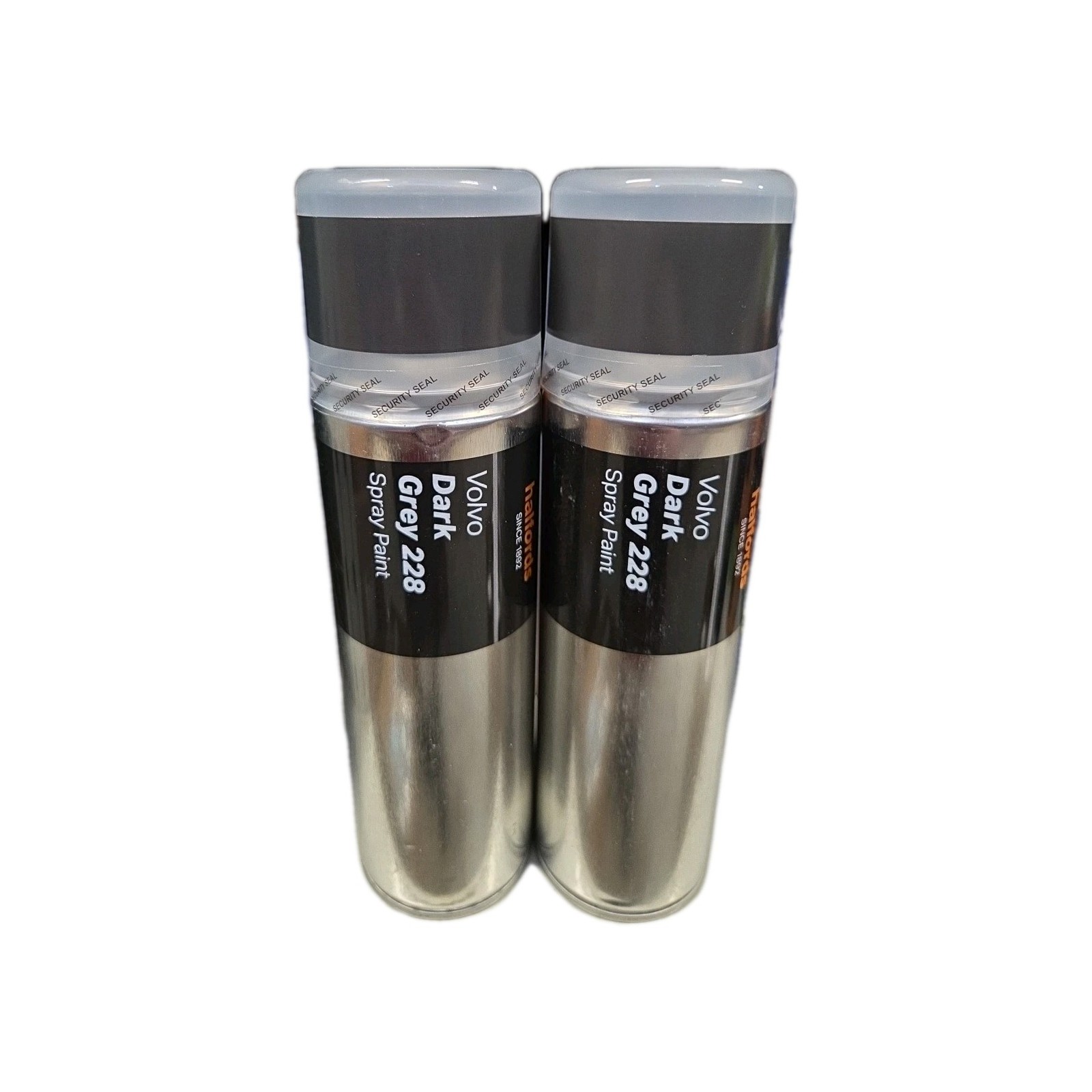 VOLVO DARK GREY 228 SPRAY PAINT 300ML HALFORDS X2