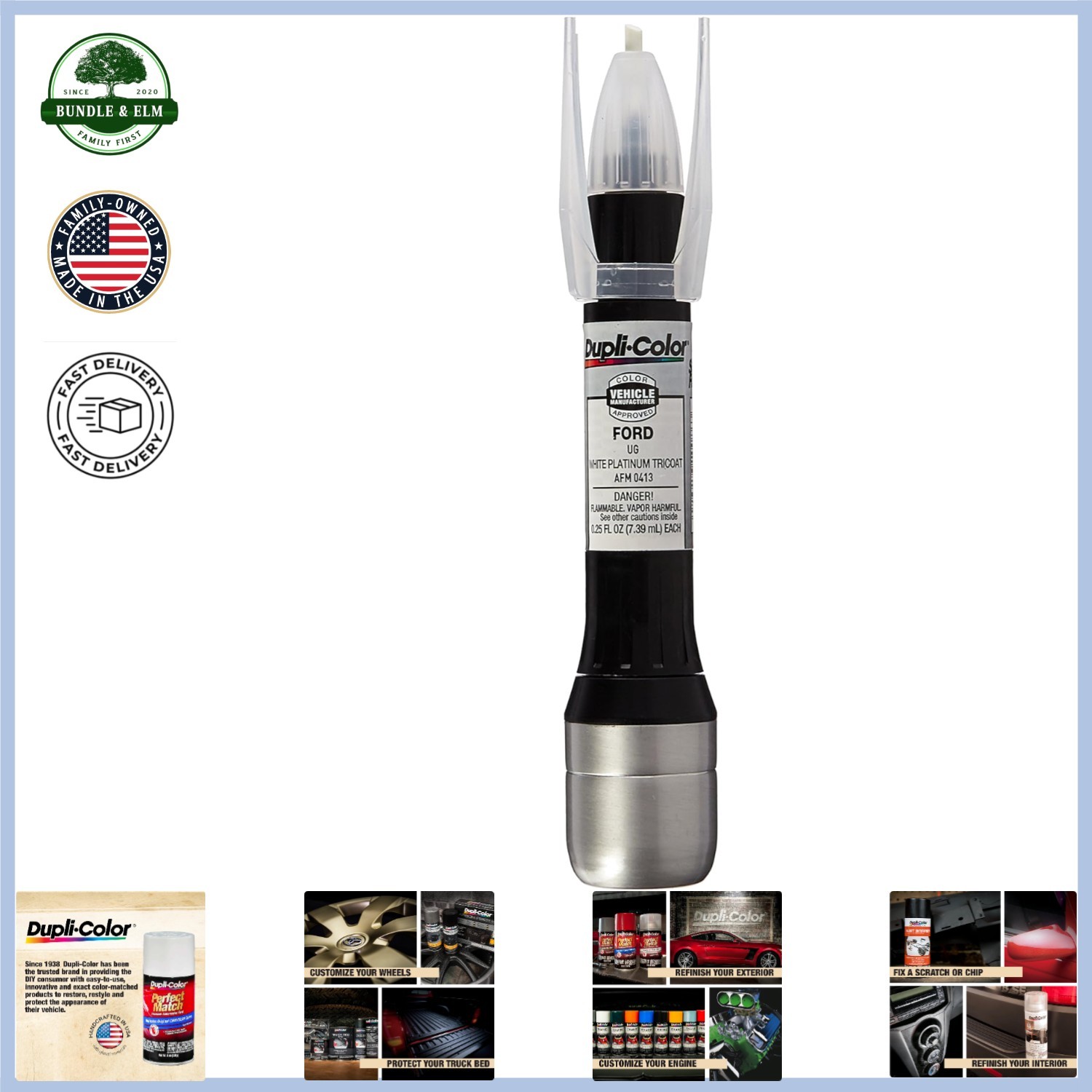 Heavy-Duty Touch-Up Paint Pen for Automotive Use, Ergonomic Design Included