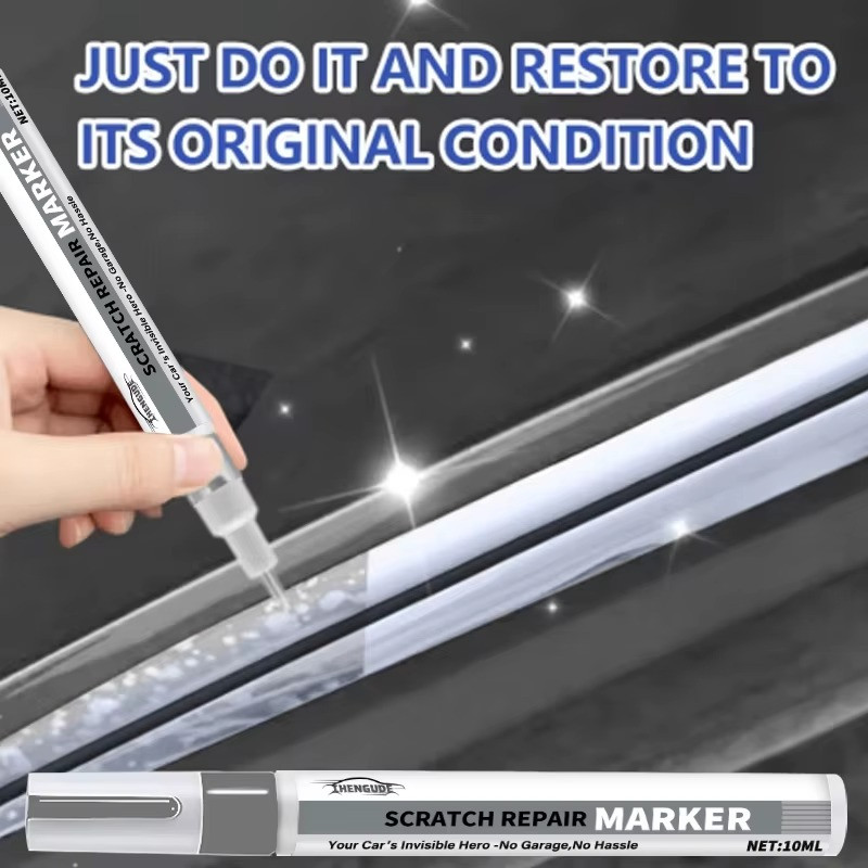 Car Scratch Repair Pen, Auto Paint Touch Up Marker for Door & Trim Repair