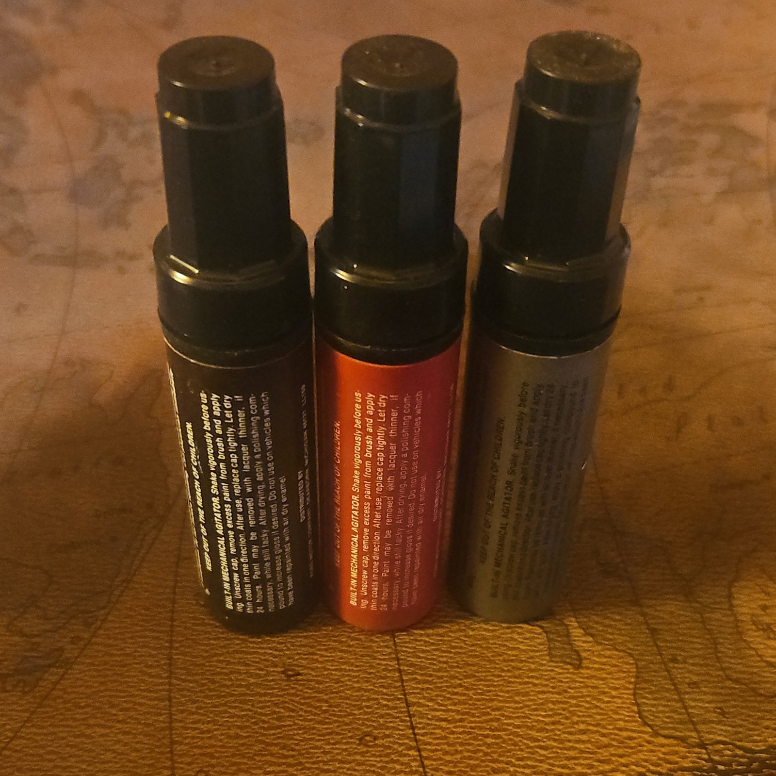 Ford Lacquer Touch Up Paint Set of 3 Colors for Ford Cars